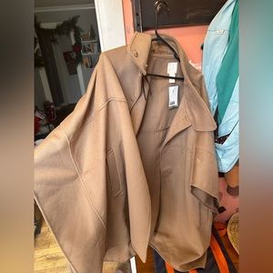 Tan H+M cake style dress coat